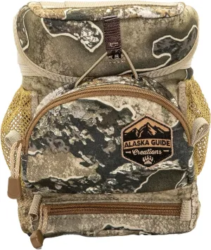 Alaska Guide Creations Hybrid with MAX Pocket | Compact Utility Bag with Mesh Side Pockets | Binocular Harness for Comfort and Quick Access (Realtree Excape)