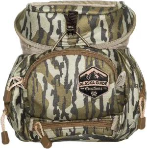 Alaska Guide Creations Kodiak CUB with MAX Pocket | Binocular Harness Chest Pack for Hiking and Hunting | Compact Utility Bag (Mossy Oak Bottomland)