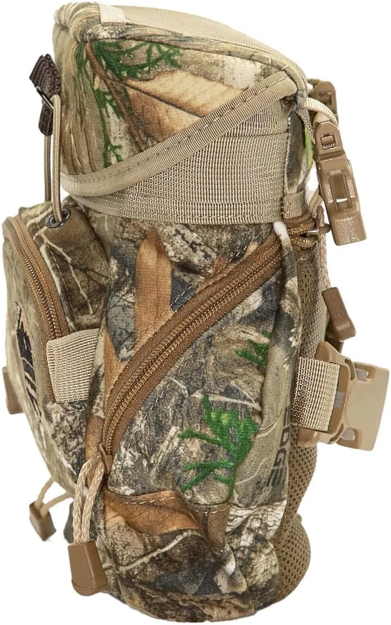 Alaska Guide Creations Kodiak CUB with MAX Pocket | Binocular Harness Chest Pack for Hiking and Hunting | Compact Utility Bag (Mossy Oak Bottomland)