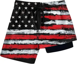ALISISTER Boys Swim Trunks with Compression Liner with Pockets Bathing Suit 2-20 Years Old