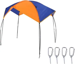 Alomejor 2 4 Persons Boat Sun Shelter ishing Sun Shade Sailboat Awning Cover Fishing Canopy Tent Sun Shade