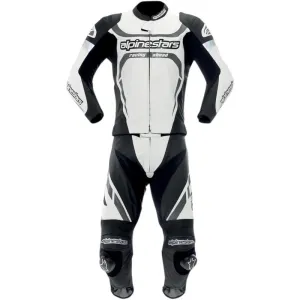 Alpinestars Motegi 2PC Leather Suit WHITE/BLACK