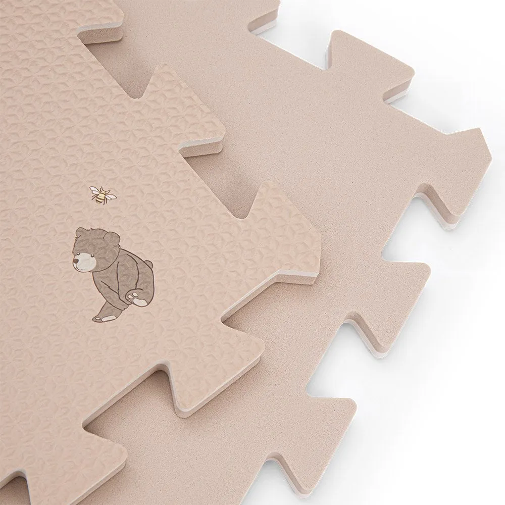 Alva foam play mat square - Bees and bears