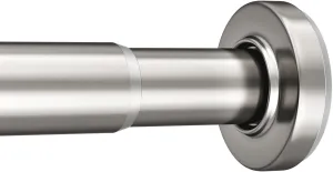 AmazerBath Spring Tension Shower Curtain Rod, 31-75 Inches Heavy Duty Tension Rod Rust Proof Bathroom Curtain Rod, Adjustable No Drill Easy Segmented Installation, Nickel