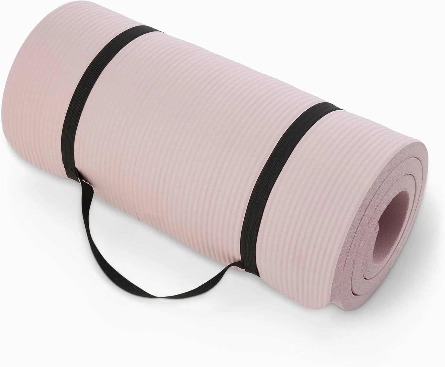 Amazon Basics 1 Inch Extra Thick Workout Exercise Yoga Mat with Carrying Strap