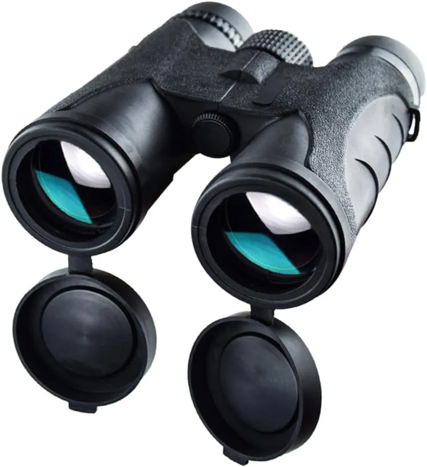 Angoily Binoculars with Night Vision Fmc Coated Optic Lens for Hunting and Sports Lightweight and Compact Telescope Black
