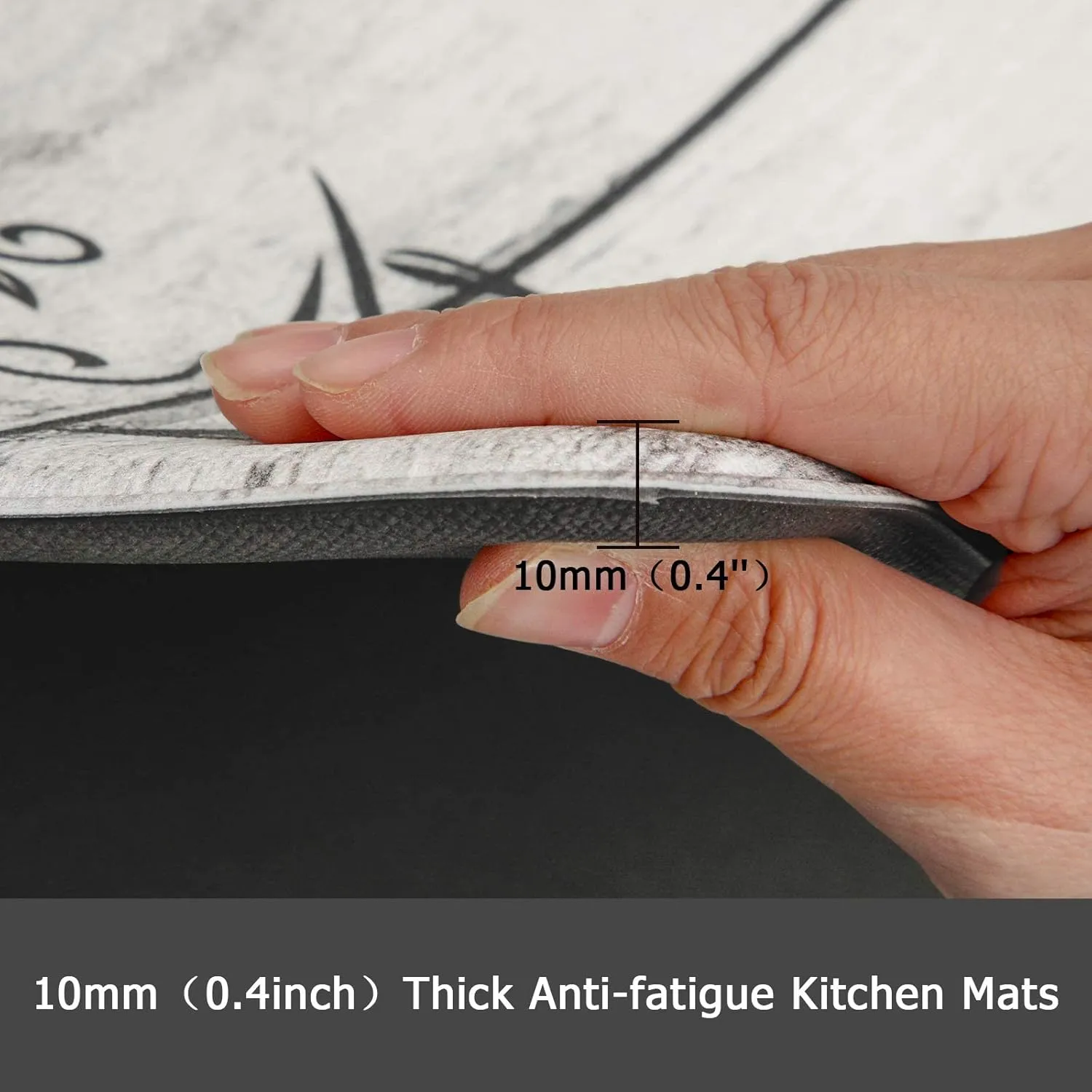Anti Fatigue Kitchen Mats Beige Kitchen Mats Kitchen Rugs Kitchen Floor mats Non Slip Set of 2 17" x 48" and 17" x 28" Country Farmhouse Kitchen mats. M3 Marketplace LLC Beige