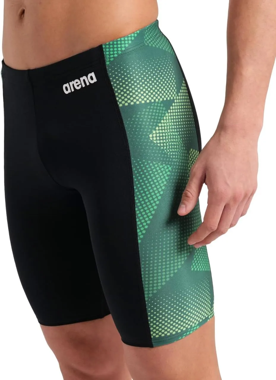 ARENA Mens Halftone Competitive Racing Jammers for Intensive Swimming, Reduced Drag Swimsuit