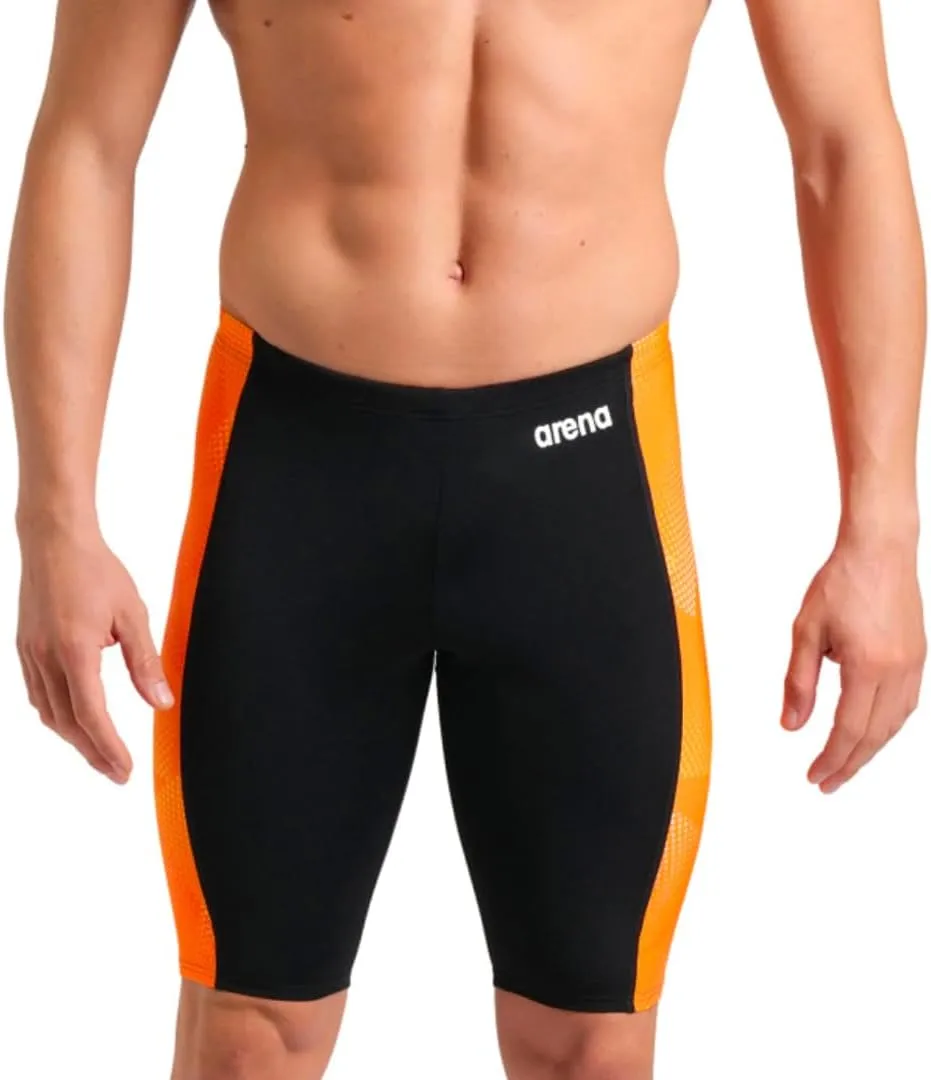 ARENA Mens Halftone Competitive Racing Jammers for Intensive Swimming, Reduced Drag Swimsuit