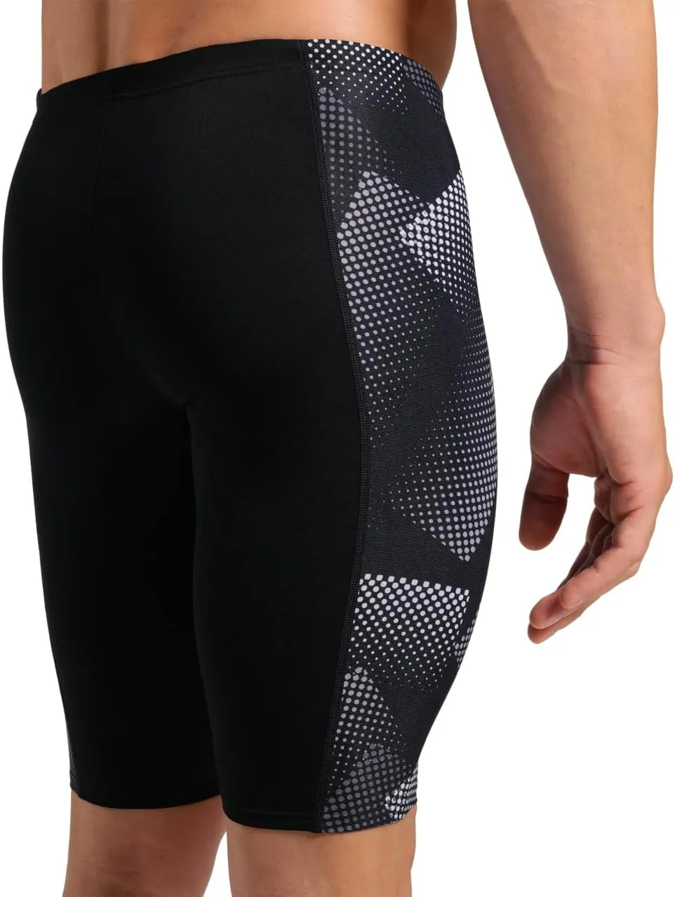 ARENA Mens Halftone Competitive Racing Jammers for Intensive Swimming, Reduced Drag Swimsuit
