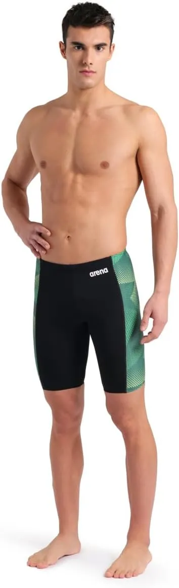 ARENA Mens Halftone Competitive Racing Jammers for Intensive Swimming, Reduced Drag Swimsuit