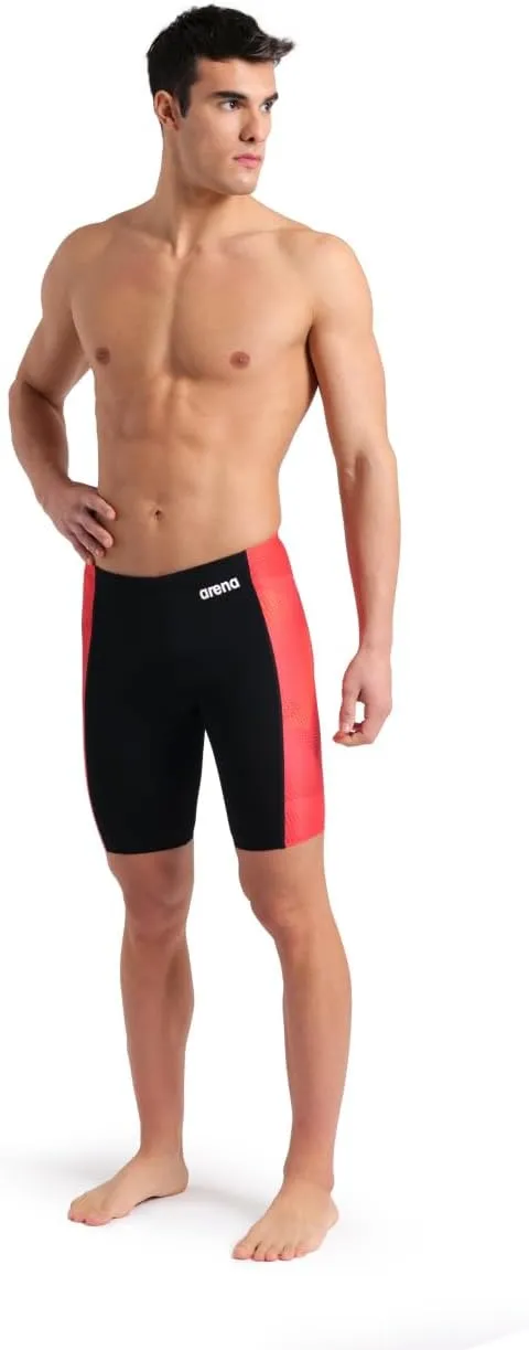 ARENA Mens Halftone Competitive Racing Jammers for Intensive Swimming, Reduced Drag Swimsuit