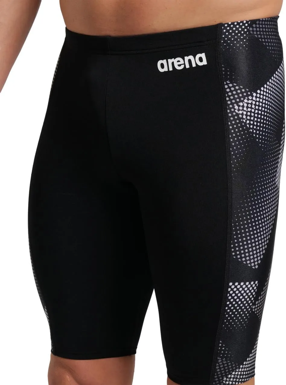 ARENA Mens Halftone Competitive Racing Jammers for Intensive Swimming, Reduced Drag Swimsuit