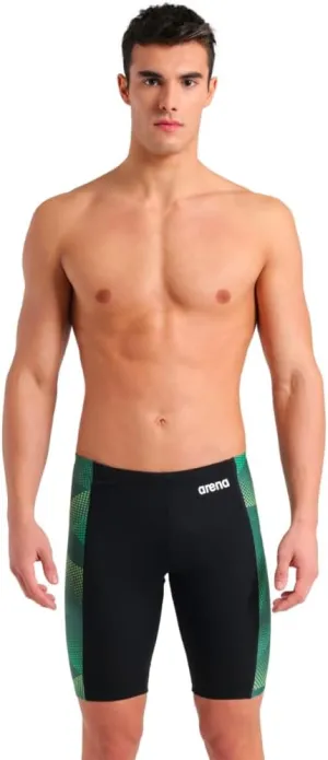 ARENA Mens Halftone Competitive Racing Jammers for Intensive Swimming, Reduced Drag Swimsuit