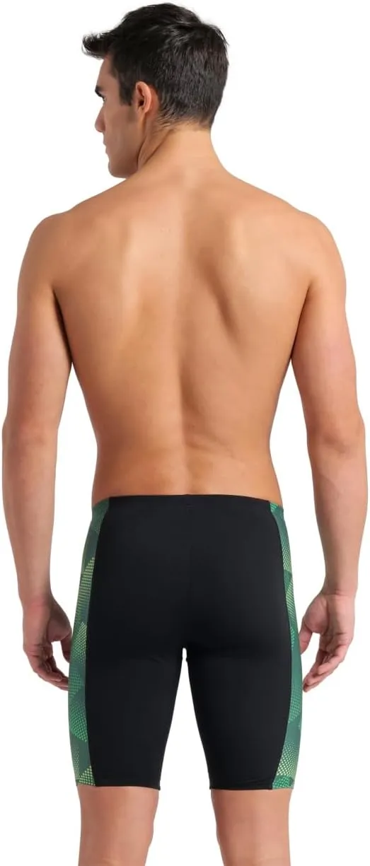 ARENA Mens Halftone Competitive Racing Jammers for Intensive Swimming, Reduced Drag Swimsuit
