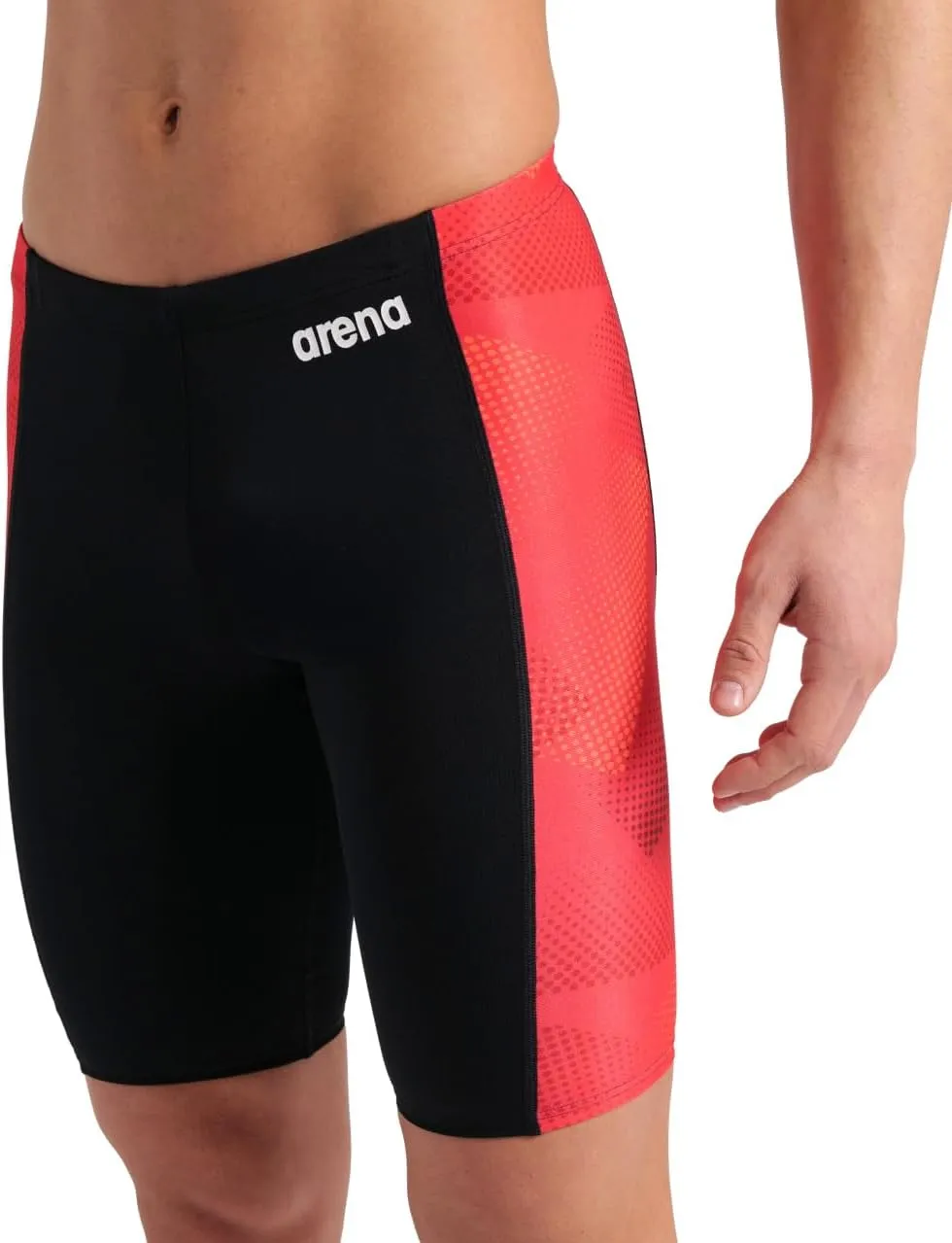 ARENA Mens Halftone Competitive Racing Jammers for Intensive Swimming, Reduced Drag Swimsuit