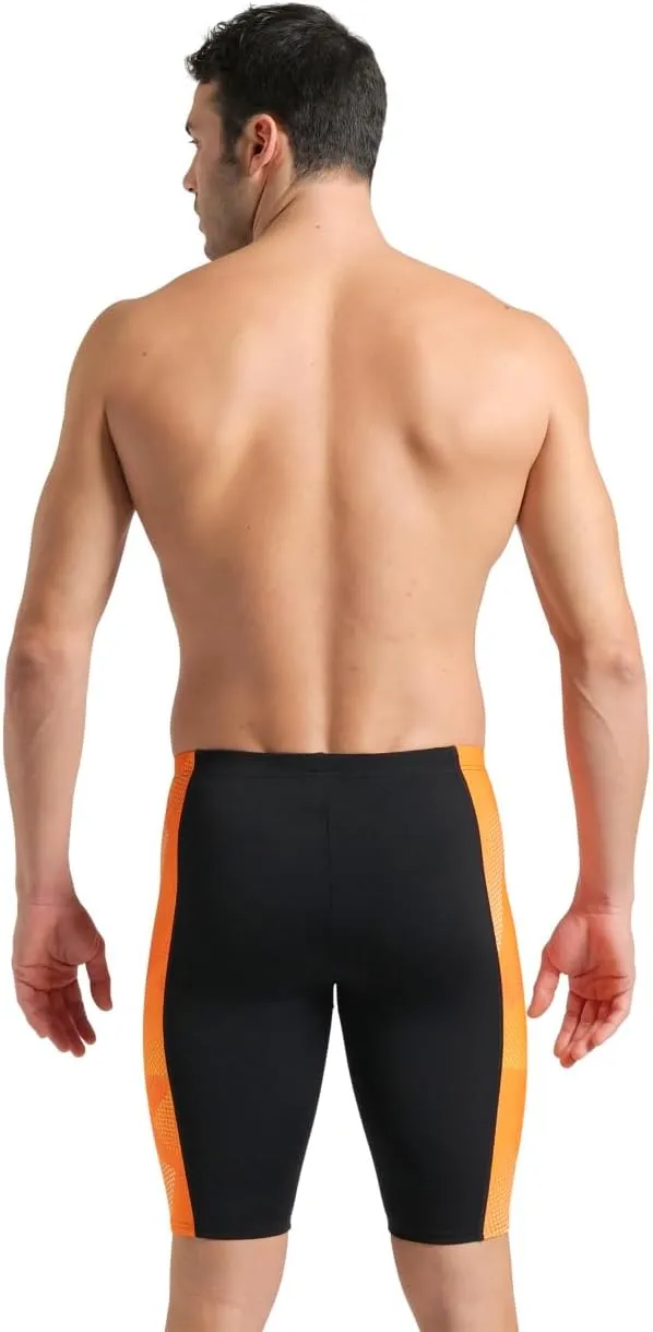 ARENA Mens Halftone Competitive Racing Jammers for Intensive Swimming, Reduced Drag Swimsuit