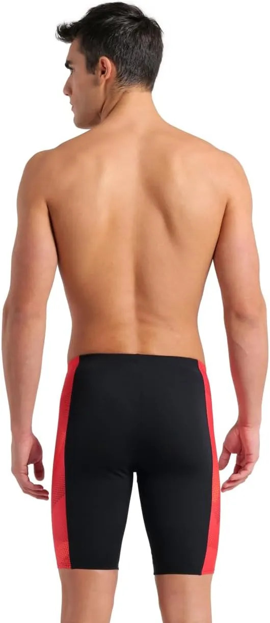 ARENA Mens Halftone Competitive Racing Jammers for Intensive Swimming, Reduced Drag Swimsuit