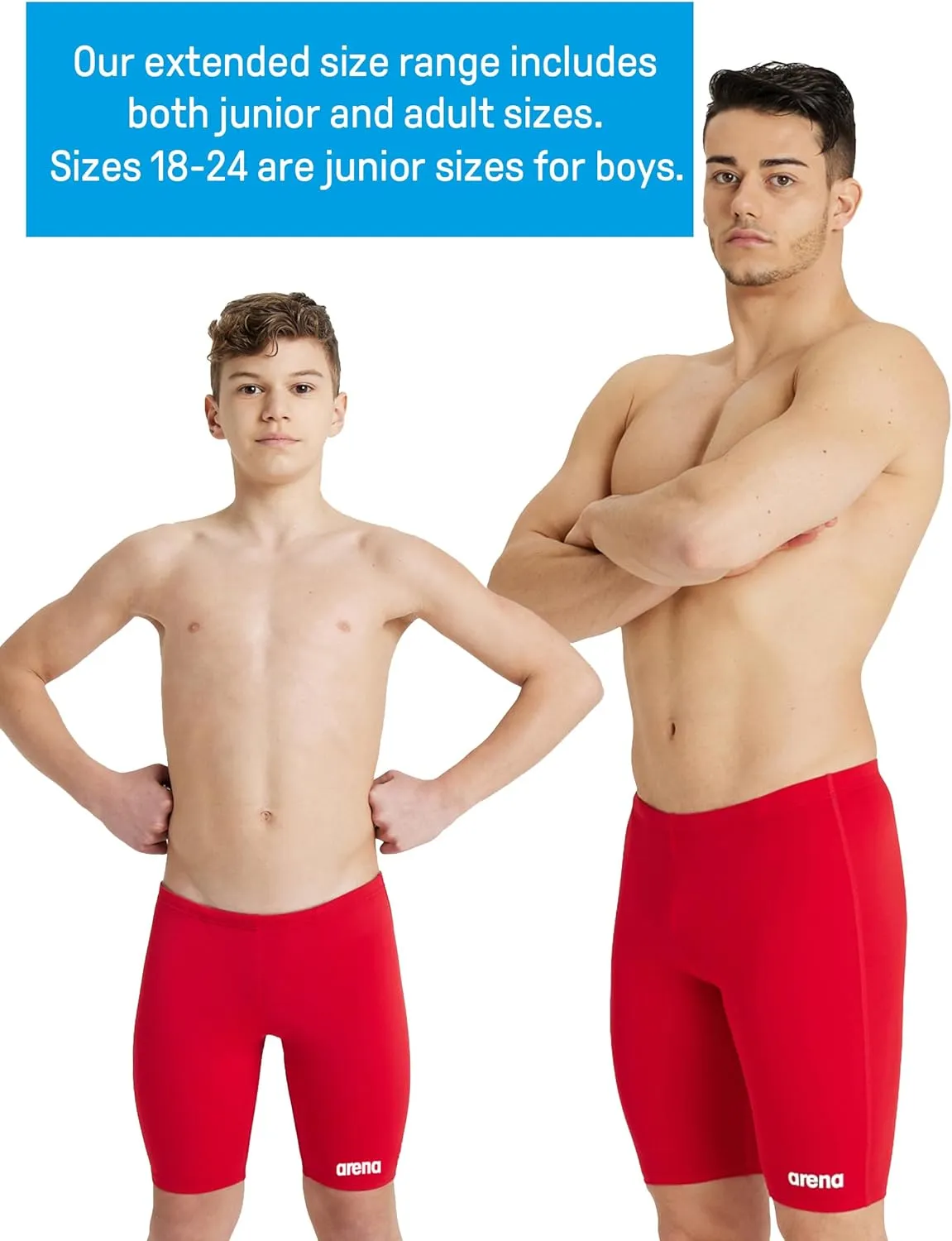 ARENA Men's Team Colors Solid Swim Jammer MaxLife Athletic Swimwear Pool Training Swimsuit Competitive Swimming Bathing Suit