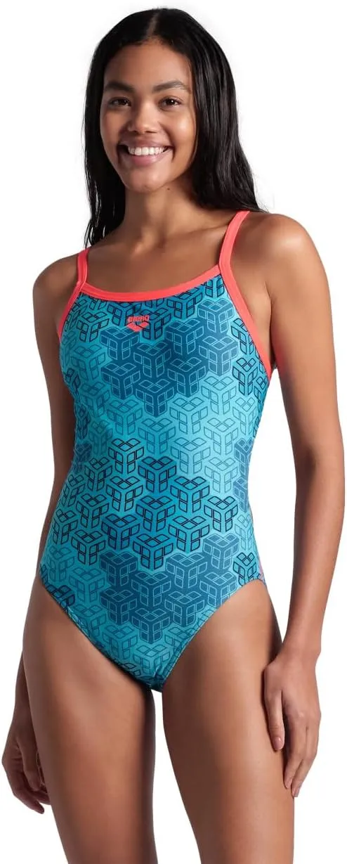 ARENA Performance Camo Kikko Women's Swimsuit Challenge Back One Piece MaxLife Training Suit Competitive Ladies Bathing Suit