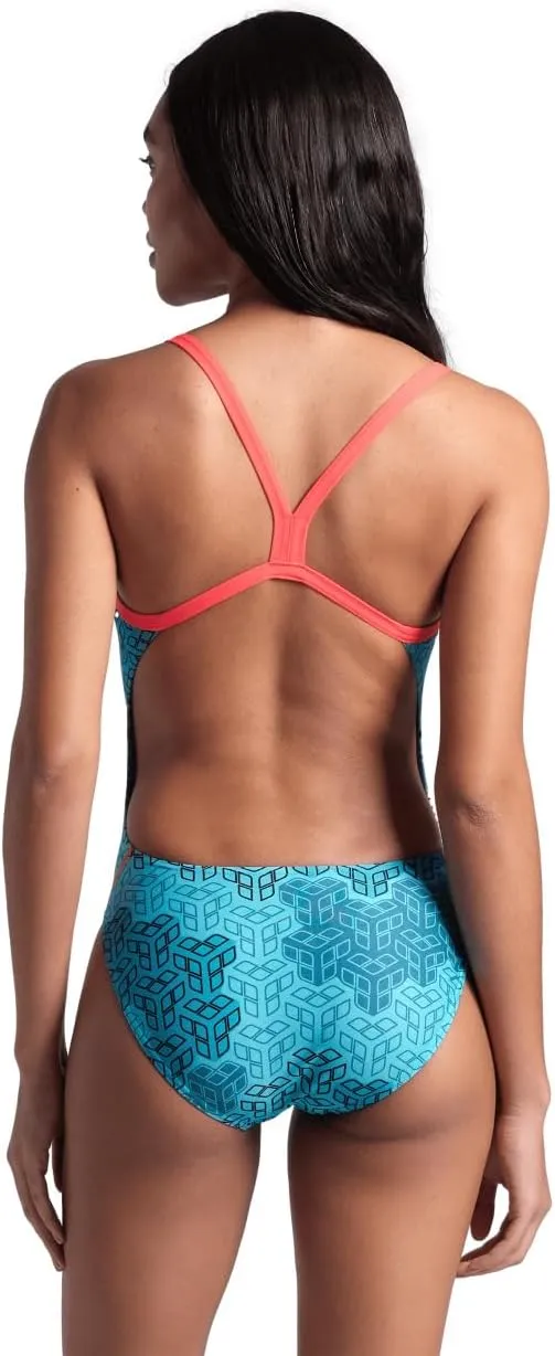 ARENA Performance Camo Kikko Women's Swimsuit Challenge Back One Piece MaxLife Training Suit Competitive Ladies Bathing Suit