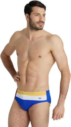 ARENA Performance Icons Panel Men's Swim Brief Chlorine-Proof MaxLife Intensive Training Suit