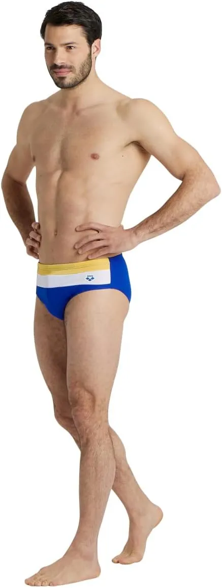 ARENA Performance Icons Panel Men's Swim Brief Chlorine-Proof MaxLife Intensive Training Suit