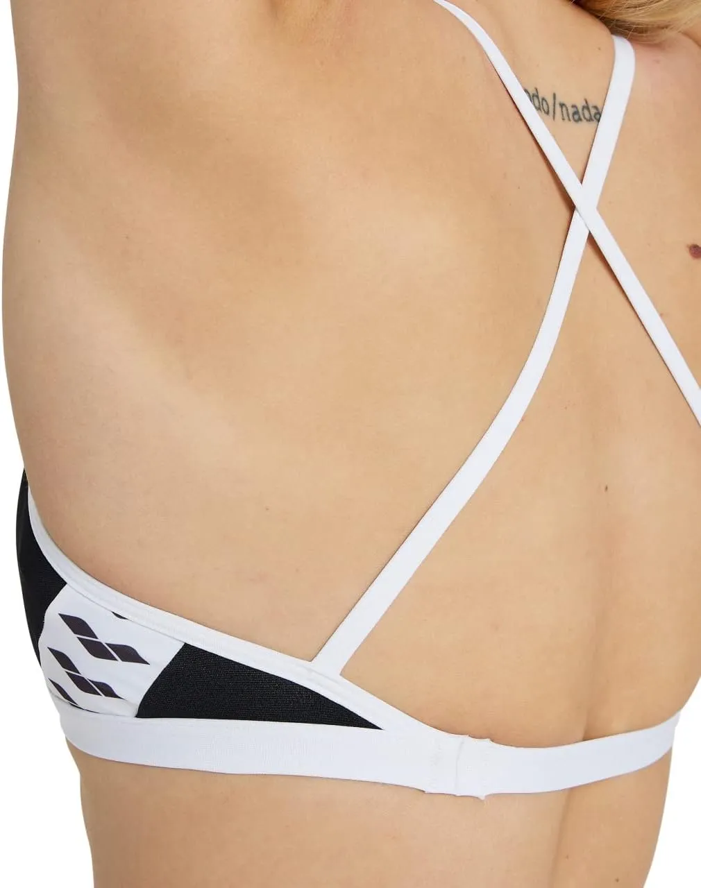 ARENA Performance Icons Solid Women's Two-Piece Swimsuit Cross Back MaxLife Bikini Pool Training Suit