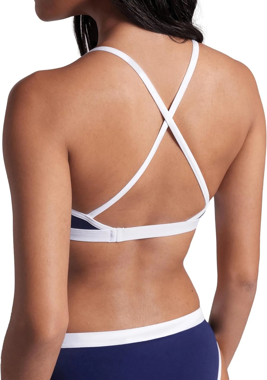 ARENA Performance Icons Solid Women's Two-Piece Swimsuit Cross Back MaxLife Bikini Pool Training Suit