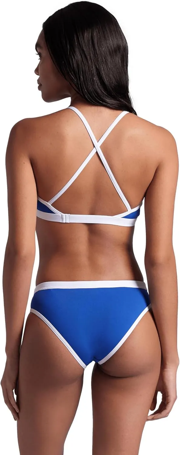 ARENA Performance Icons Solid Women's Two-Piece Swimsuit Cross Back MaxLife Bikini Pool Training Suit