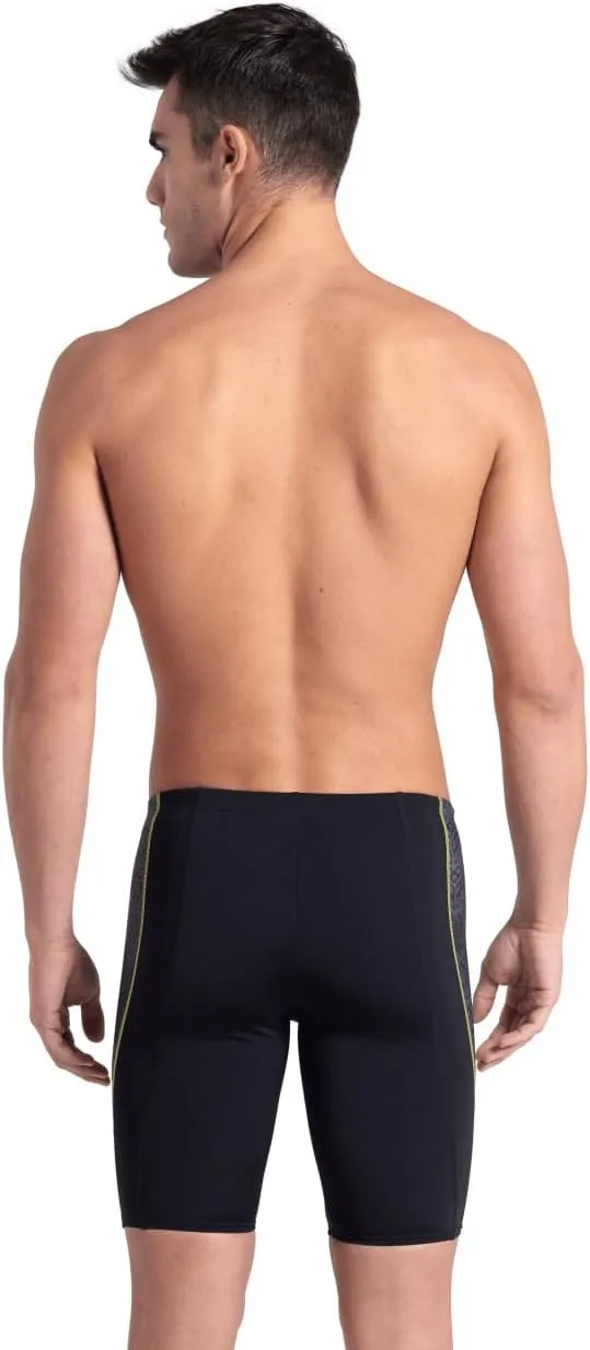 ARENA Performance Men's Camo Kikko Swim Jammer MaxLife Knee-Length Swimsuit Athletic Pool Training Competitive Bathing Suit