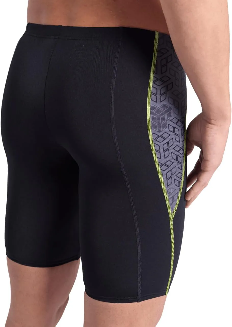 ARENA Performance Men's Camo Kikko Swim Jammer MaxLife Knee-Length Swimsuit Athletic Pool Training Competitive Bathing Suit