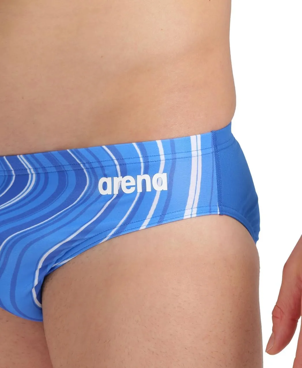ARENA Performance Men's Marbled Swim Brief Chlorine Resistant MaxLife Swimsuit Practice Pool Training Bathing Suit