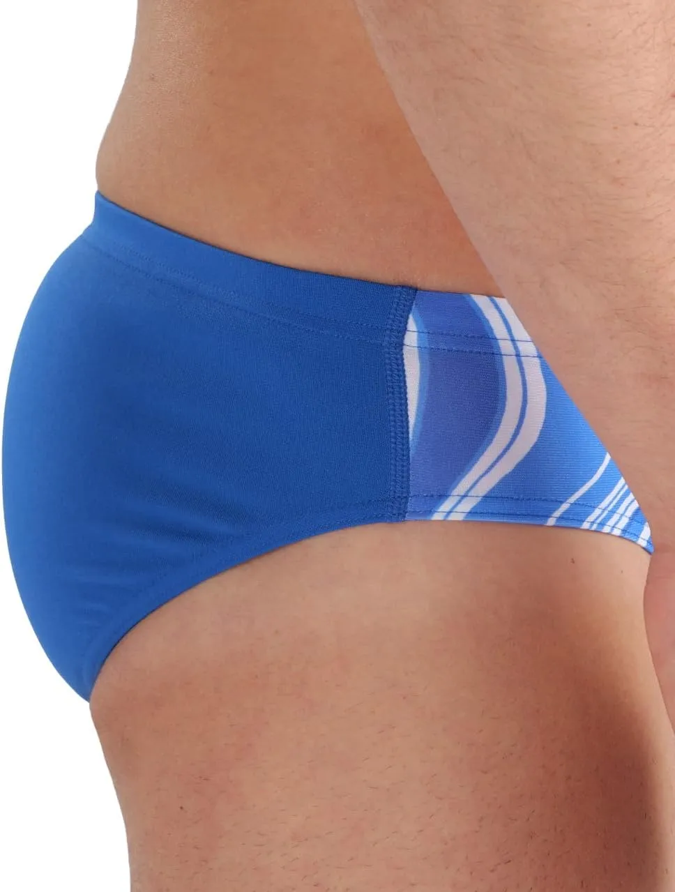 ARENA Performance Men's Marbled Swim Brief Chlorine Resistant MaxLife Swimsuit Practice Pool Training Bathing Suit