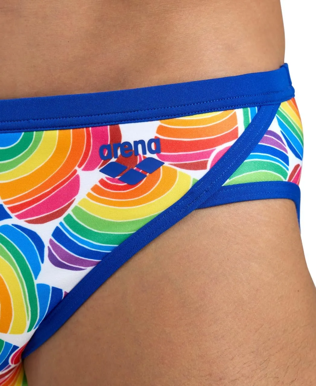 ARENA Performance Men's Pride Swim Brief Chlorine Resistant MaxLife Athletic Practice Swimsuit Training Bathing Suit Swimmers