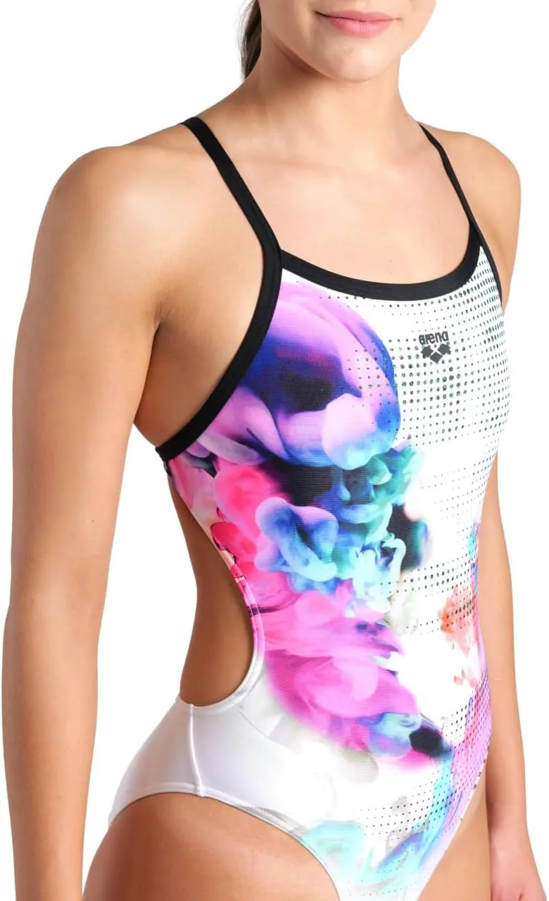 ARENA Women's Performance Airbrush Challenge Back Swimsuit Sporty Bathing Suit