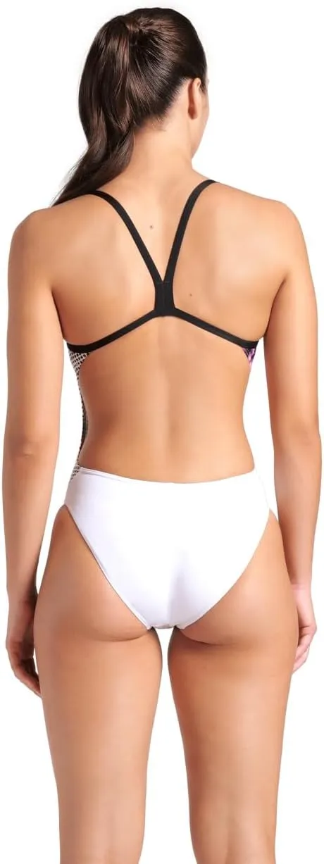 ARENA Women's Performance Airbrush Challenge Back Swimsuit Sporty Bathing Suit