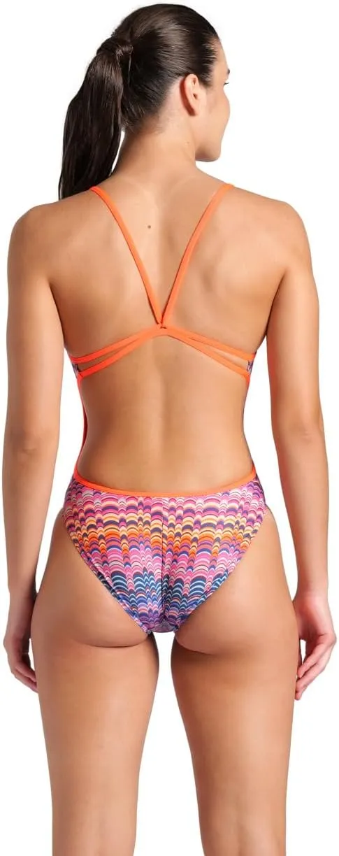 ARENA Women's Performance Ondulation Lace Back Training Swimsuit Ladies Bathing Suit