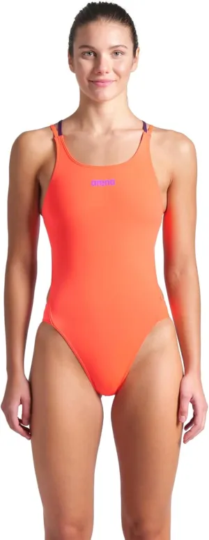 ARENA Women's Performance Sports Swimsuit Solid Tech Back Multi Bathing Suit
