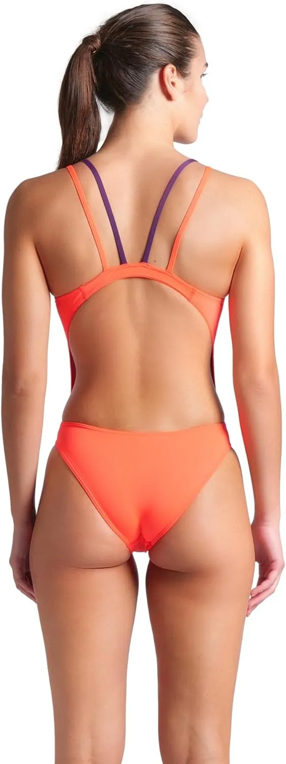 ARENA Women's Performance Sports Swimsuit Solid Tech Back Multi Bathing Suit