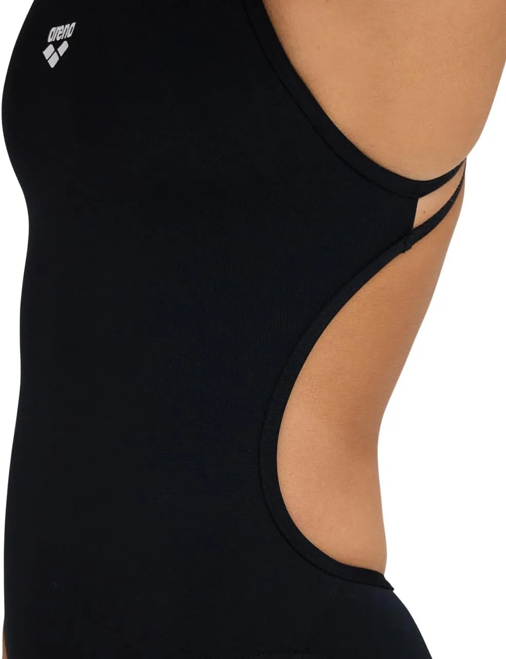 ARENA Women's Performance Team Solid Lace Back Swimsuit One Piece Bathing Suit