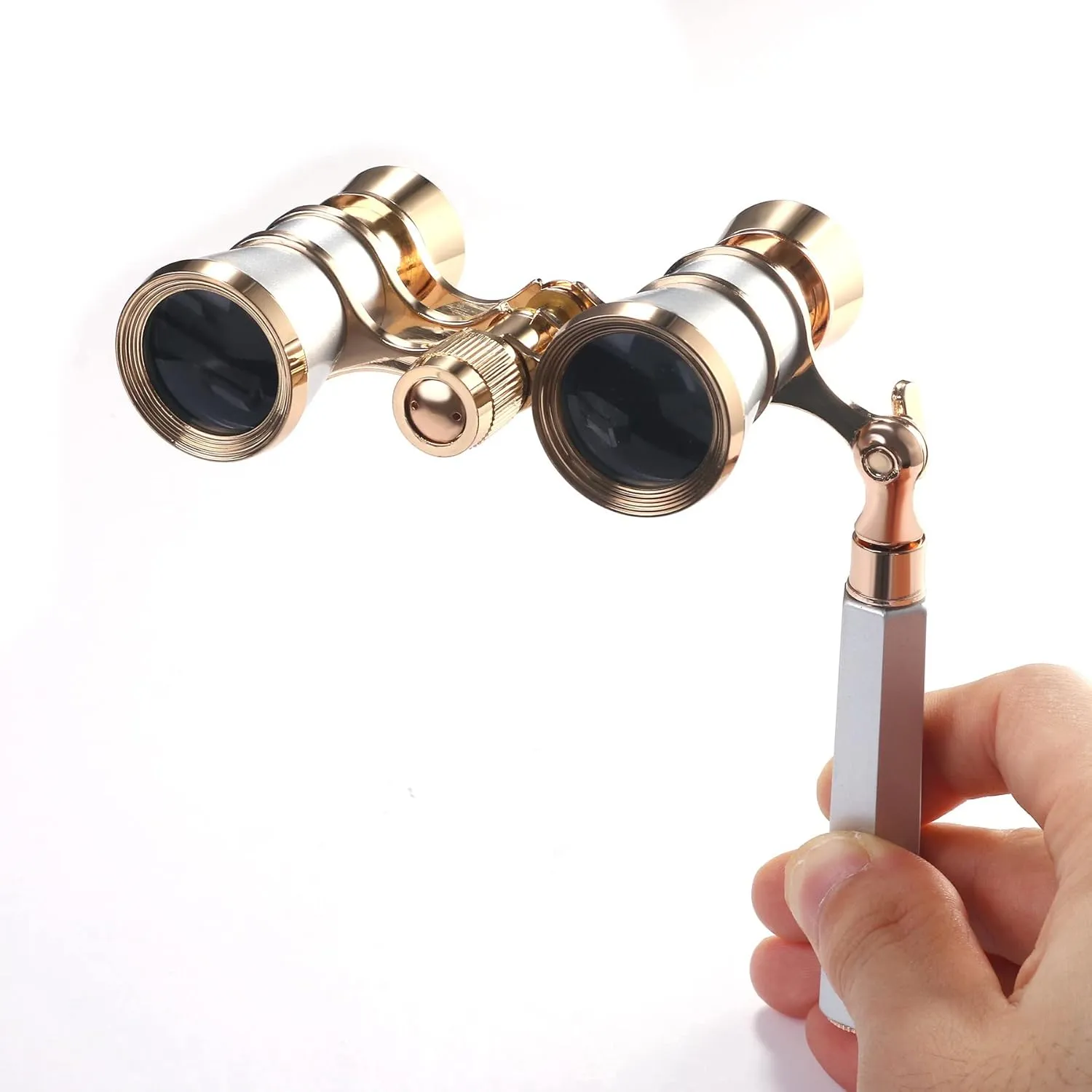 Aroncent Opera Glasses Binoculars 3X25 Theater Glasses Mini Binocular Compact with Handle for Adults Kids Women in Opera Musical Concert
