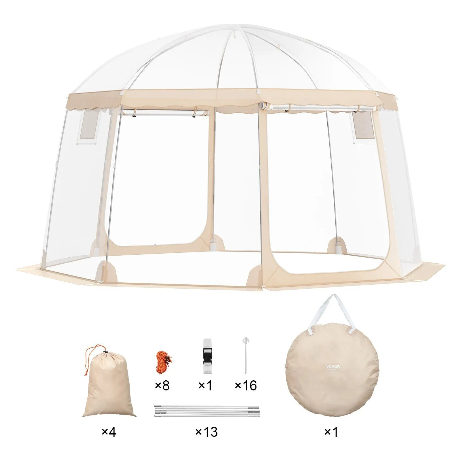 Attractive Instant Top-selling Tent Clear Proof Tent Shelter Sports 8-10 Pop-Up People Weather VEVOR