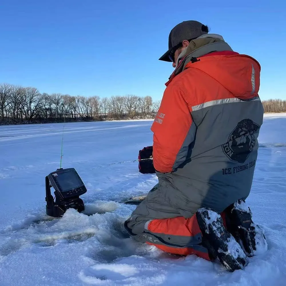 Aurora Series Ice Fishing Suit with Floatation, Insulated Waterproof Bibs and Jacket for Ice Fishing