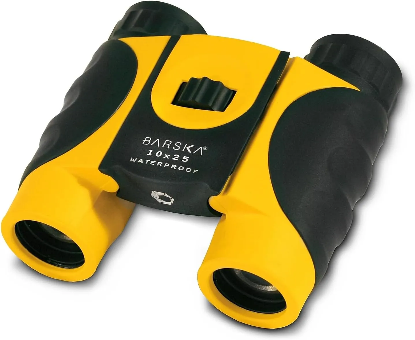 BARSKA 10x25 Compact Waterproof Binocular (Yellow)