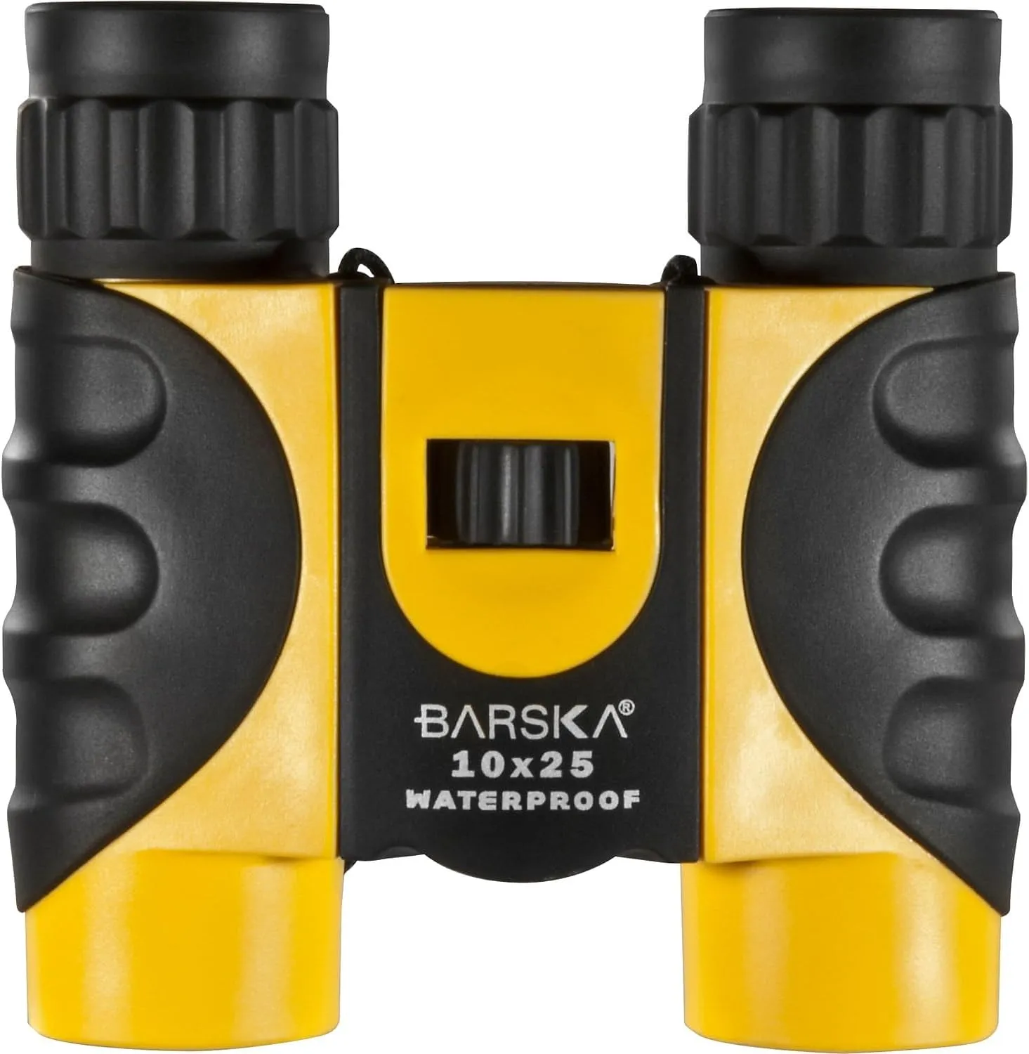 BARSKA 10x25 Compact Waterproof Binocular (Yellow)
