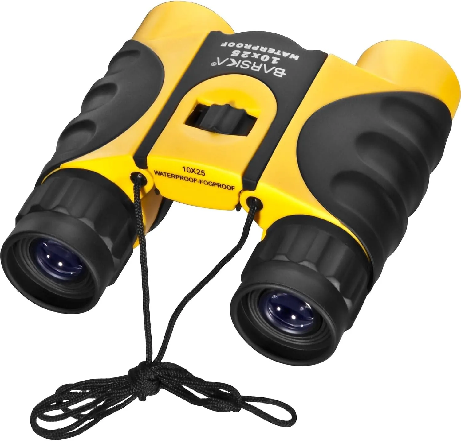 BARSKA 10x25 Compact Waterproof Binocular (Yellow)