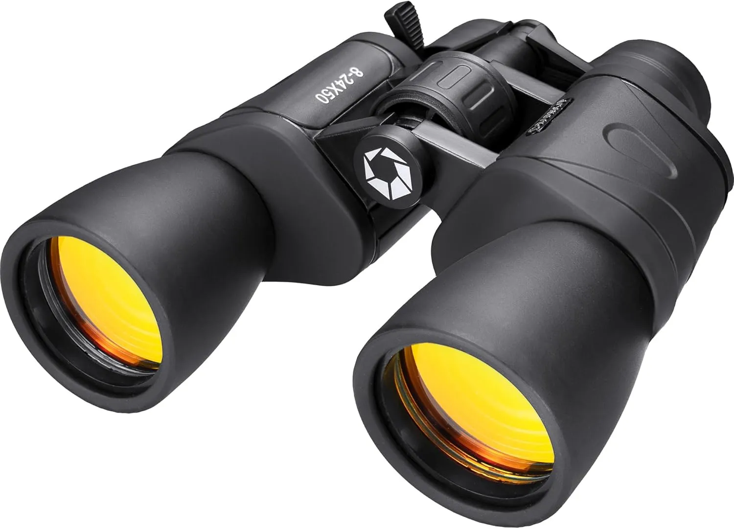 BARSKA Gladiator 8-24X50 Zoom Binoculars (Ruby Lens) Black
