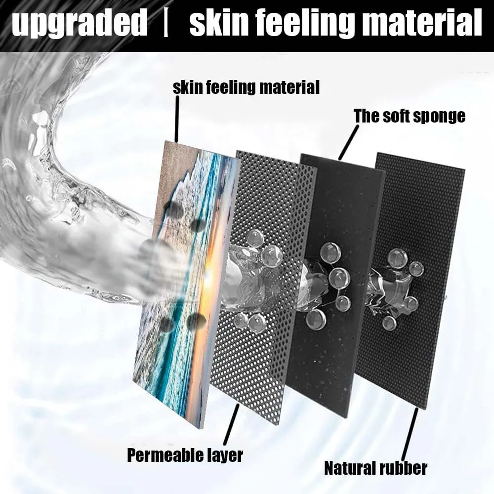 Bath Mat Rug,Sunset on Island Beach Non Slip Quick Dry Super Absorbent Thin Bathroom Rugs Fit Under Door-Easy to Clean Bathroom Floor Mats-Shower Rug for Shower Sink Bathtub(17" x 27.5"in)