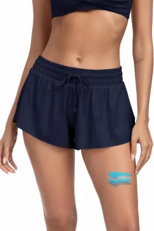 Beautikini Period Swim 2-in-1 Shorts Menstrual Leakproof Bathing Suit Bottoms Flowy Athletic Skirt for Teen Girls